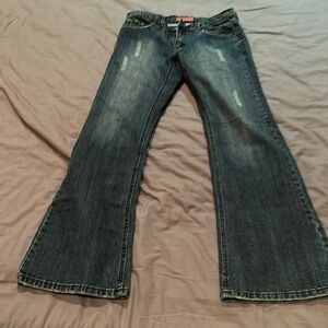 Womens size 11 jeans, lightly stressed